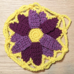 Blooming Flower Drawstring Dice Bag Transmutation Spell Crochet Tutorial